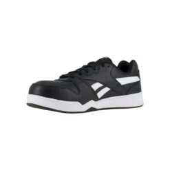 Reebok Shoes: Men's RB4162 Black/White Composite Toe EH Slip Resistant Low Cut Work Sneaker -Georgia Boot Store reebok rb4162 bb4500 work 03