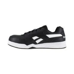 Reebok Shoes: Men's RB4162 Black/White Composite Toe EH Slip Resistant Low Cut Work Sneaker -Georgia Boot Store reebok rb4162 bb4500 work 04