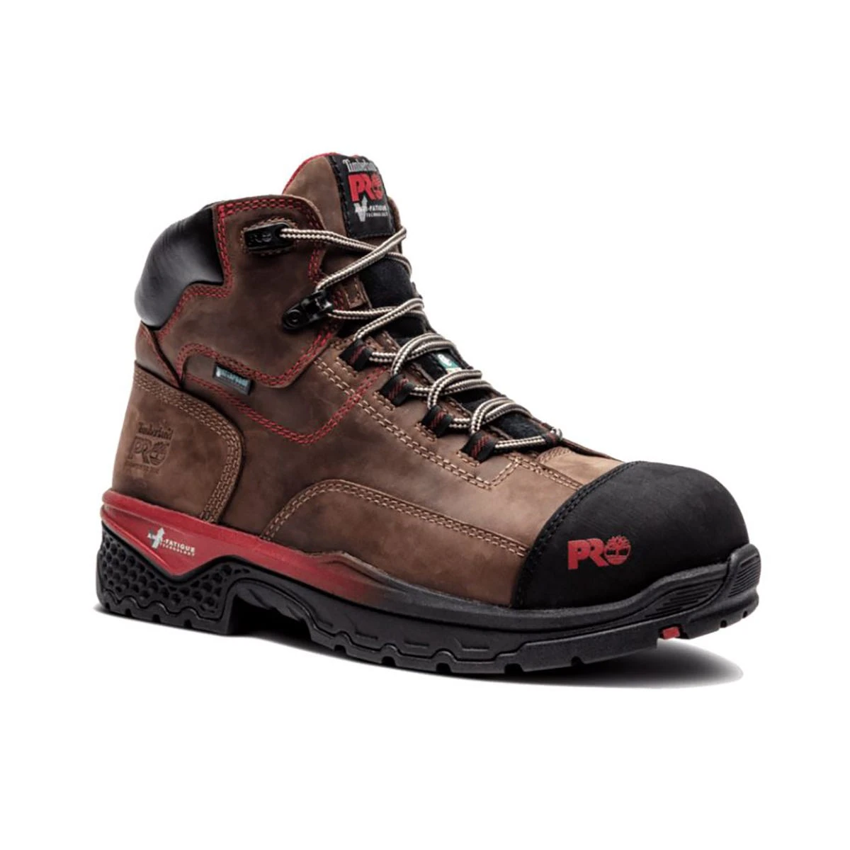 Timberland Pro Boots: Men's A1WSB Brown Red Bosshog Composite Toe Waterproof 6" Work Boot 3 Timberland Pro Boots: Men's A1WSB Brown Red Bosshog Composite Toe Waterproof 6" Work Boot