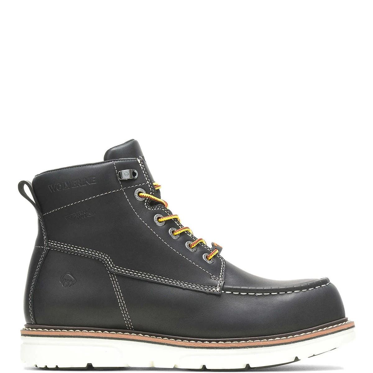 Wolverine Boots: Men's W200147 Black Soft Toe I-90 Durashocks 6" Work Boot 4 Wolverine Boots: Men's W200147 Black Soft Toe I-90 Durashocks 6" Work Boot - Image 2