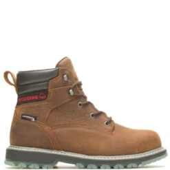 Wolverine Boots: Men's W230012 Sudan Brown Soft Toe Floorhand LX 6" Work Boot -Georgia Boot Store wbsm w231016 050222 s23 000 1