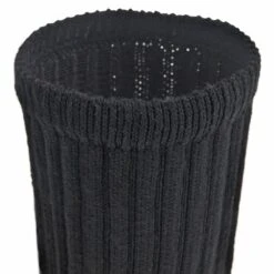 Wigwam Socks: F1054 052 USA-Made Black Volley Crew Socks