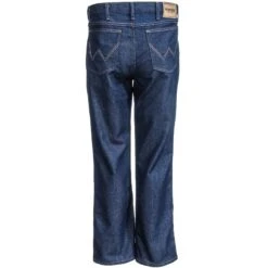 Wrangler Jeans: Men’s Blue Denim 39055 PS Rugged Wear Regular Fit Stretch Jeans -Georgia Boot Store wrangler 39055ps b 01