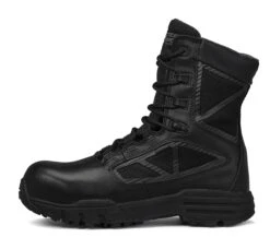 Tactical Research Boots: Men's TR998ZWPCT Black TR Chrome Side-Zip Waterproof CT Combat Boots -Georgia Boot Store z1 zn ng